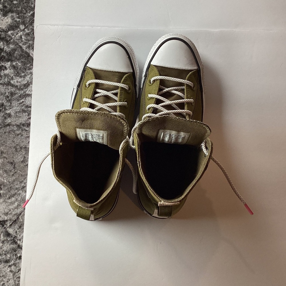 Converse Olive Green High Top Sneakers - Picture 12 of 16
